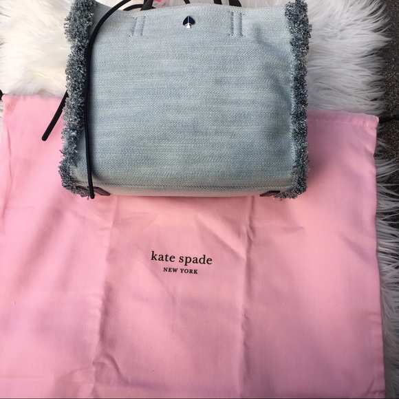NWT Katespade Sam denim satchel - Picture 15 of 15